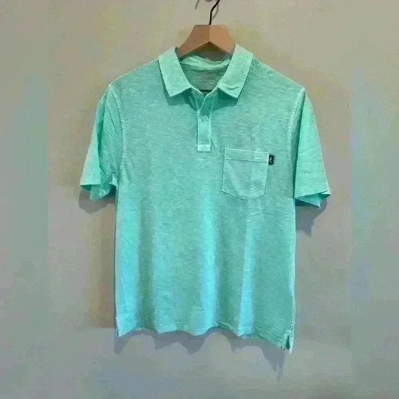 Vineyard Vines NWT Surfside Island Pocket Polo Garment  Teal - Men’s Size S - Picture 1 of 5